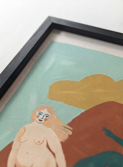 Nordic Muse | Mid-Century Modern Female Form Art Print