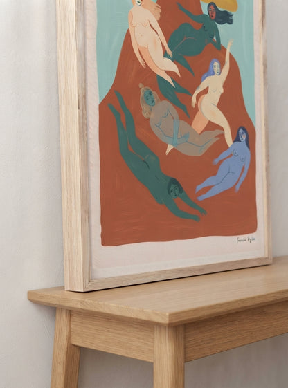 Nordic Muse | Mid-Century Modern Female Form Art Print