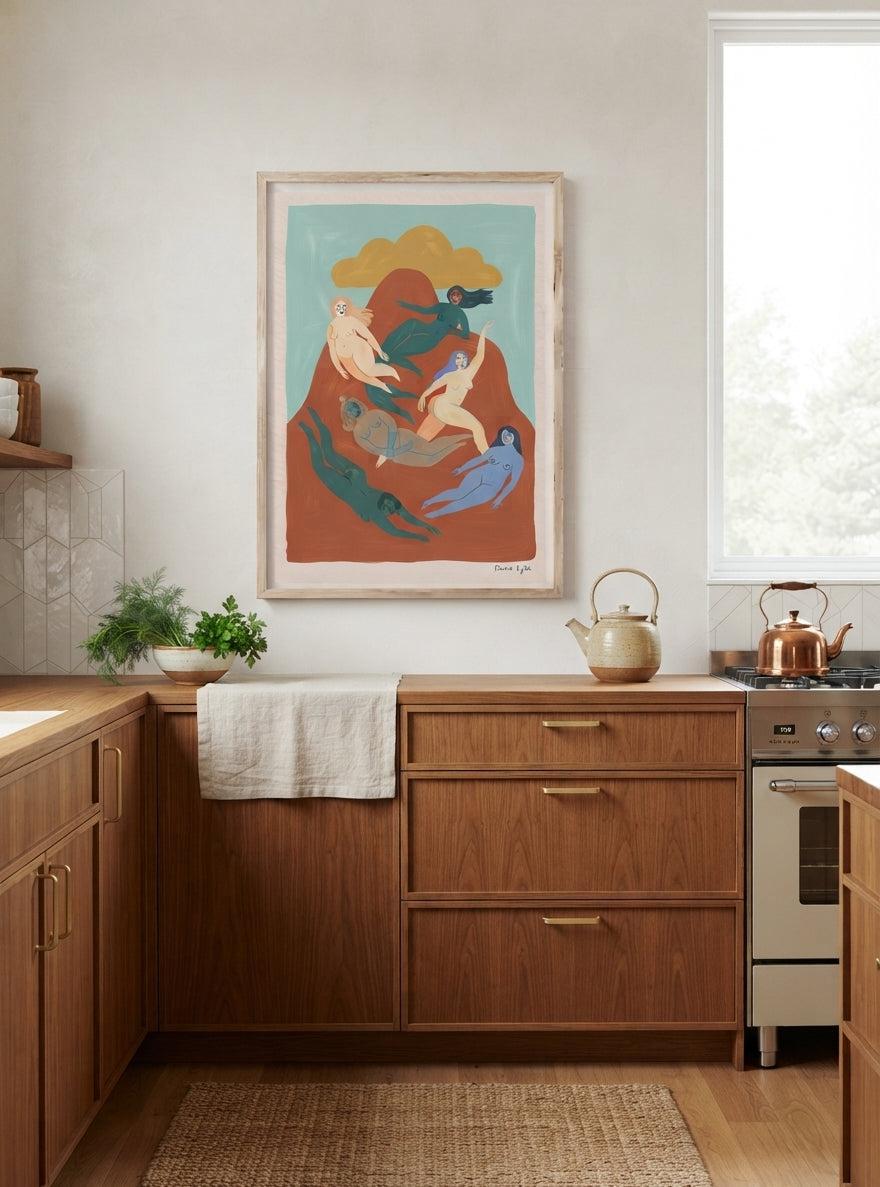 Nordic Muse | Mid-Century Modern Female Form Art Print
