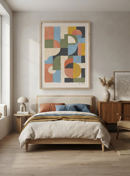 Habitat-no-06 | Mid-Century Modern Geometric Art Print