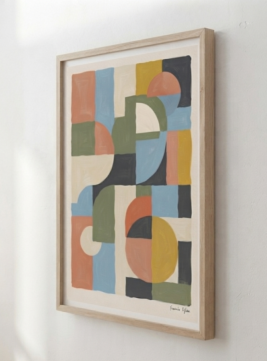 Habitat-no-06 | Mid-Century Modern Geometric Art Print