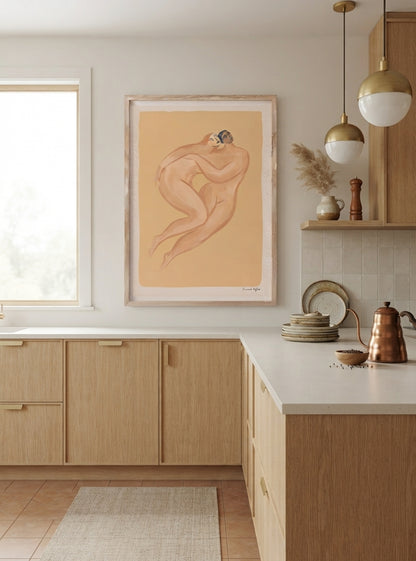 ENTWINED | Mid Century Modern Couple Art Print