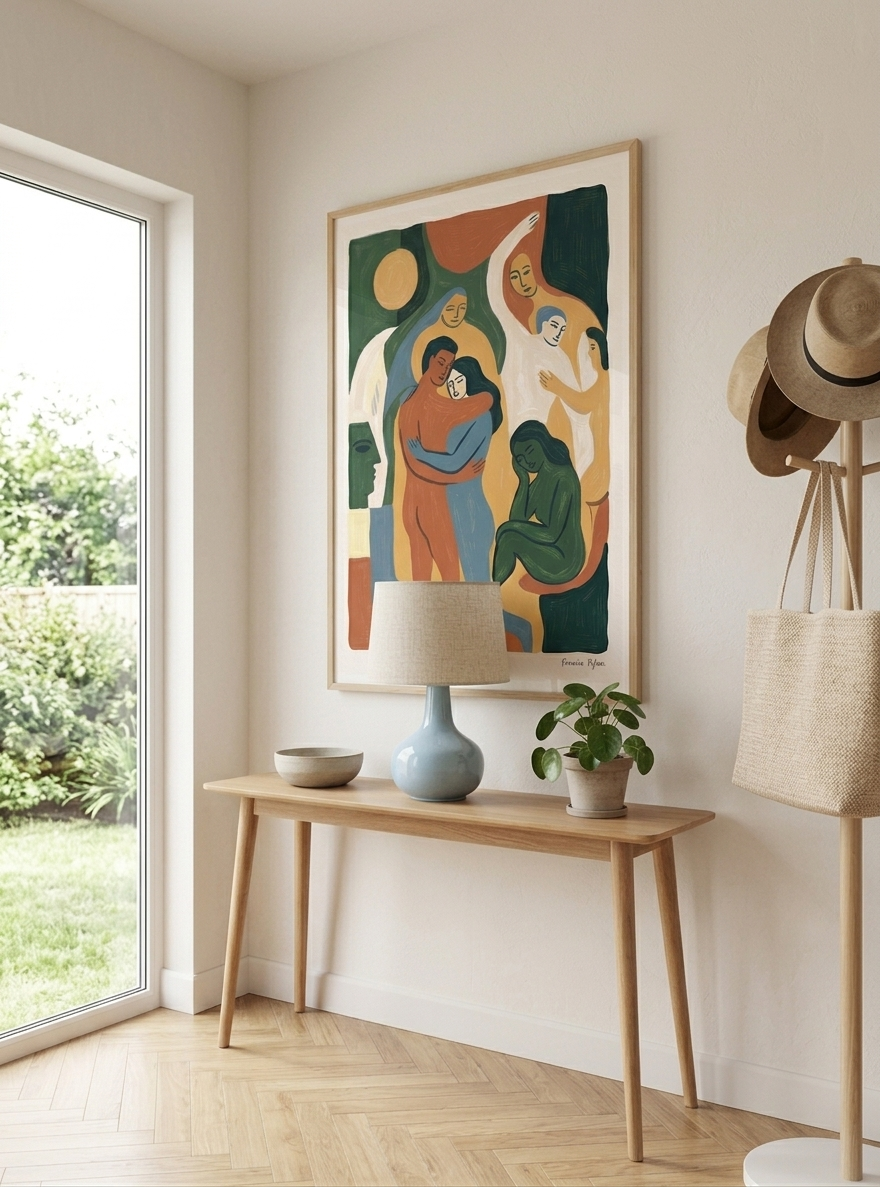 Earth Forms | Mid Century Modern Figurative Art Print