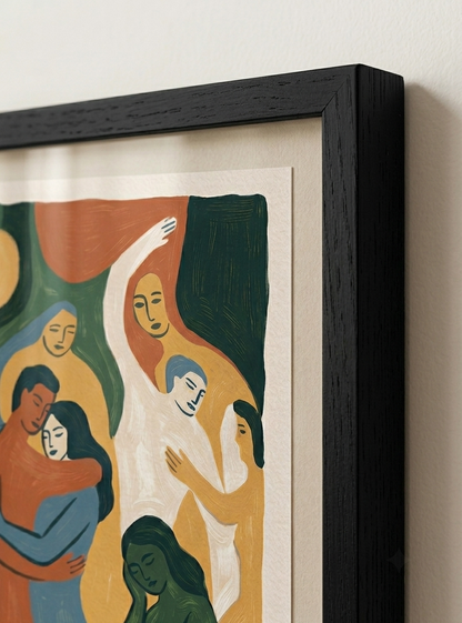 Earth Forms | Mid Century Modern Figurative Art Print