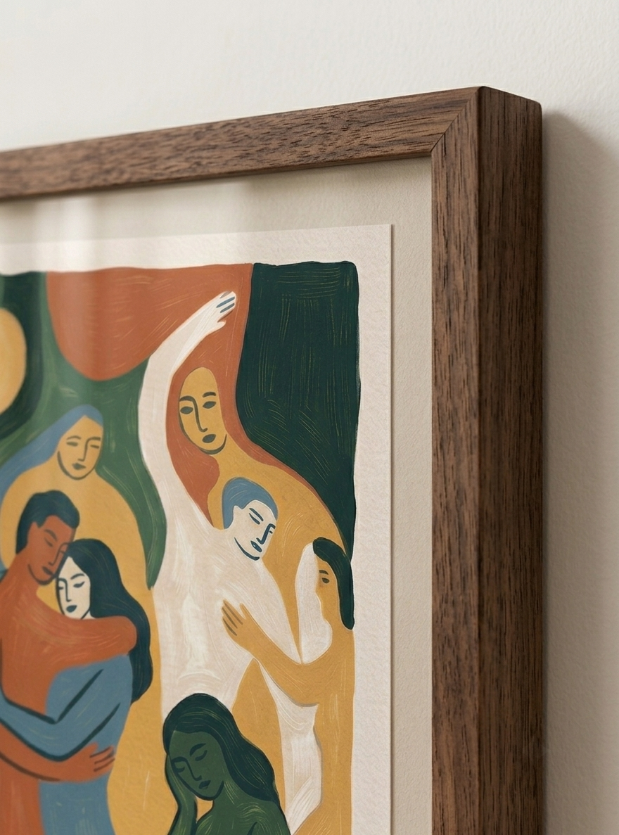 Earth Forms | Mid Century Modern Figurative Art Print