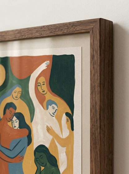 Earth Forms | Mid Century Modern Figurative Art Print