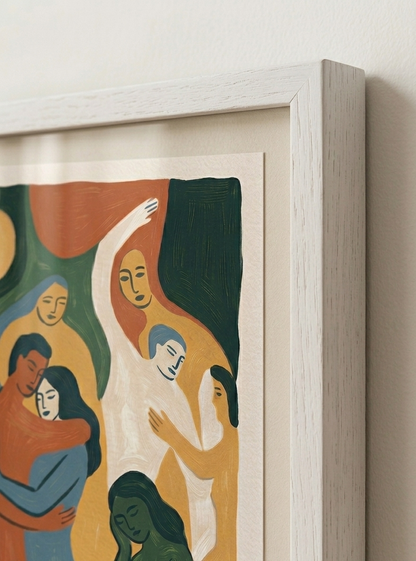 Earth Forms | Mid Century Modern Figurative Art Print