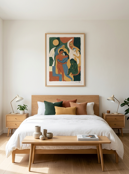 Earth Forms | Mid Century Modern Figurative Art Print