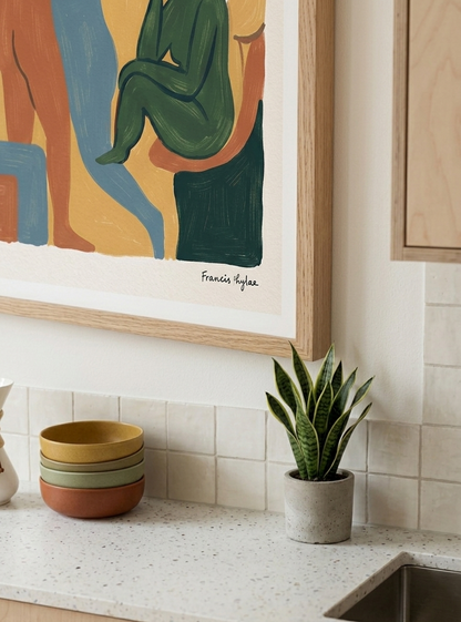 Earth Forms | Mid Century Modern Figurative Art Print