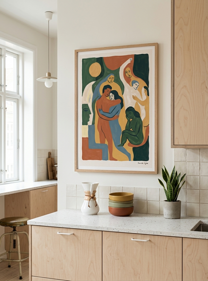 Earth Forms | Mid Century Modern Figurative Art Print