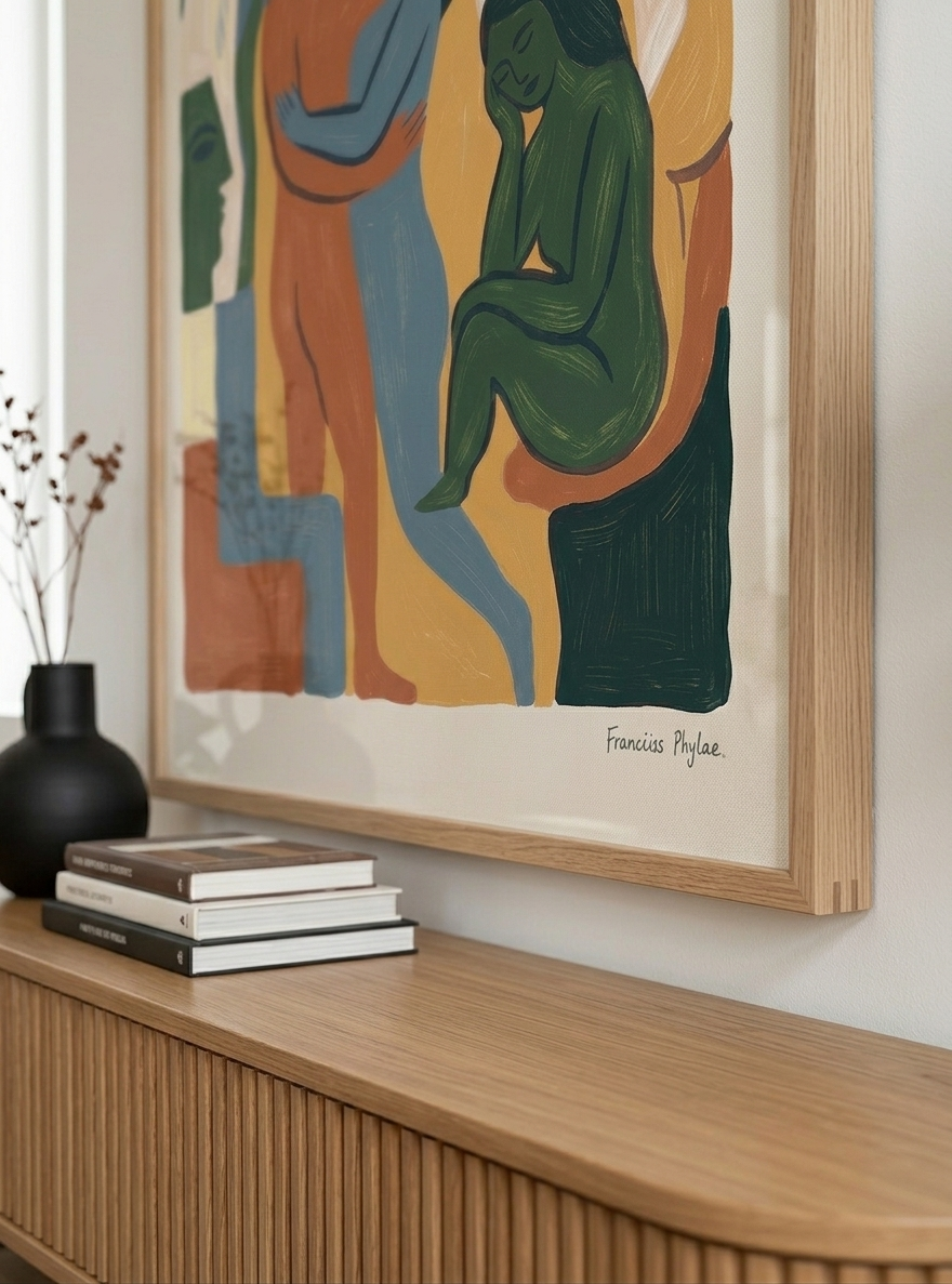 Earth Forms | Mid Century Modern Figurative Art Print