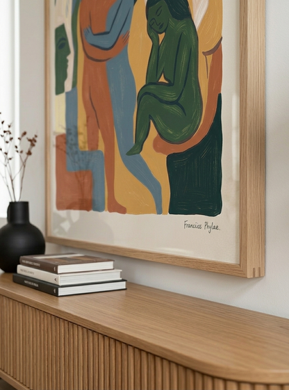 Earth Forms | Mid Century Modern Figurative Art Print
