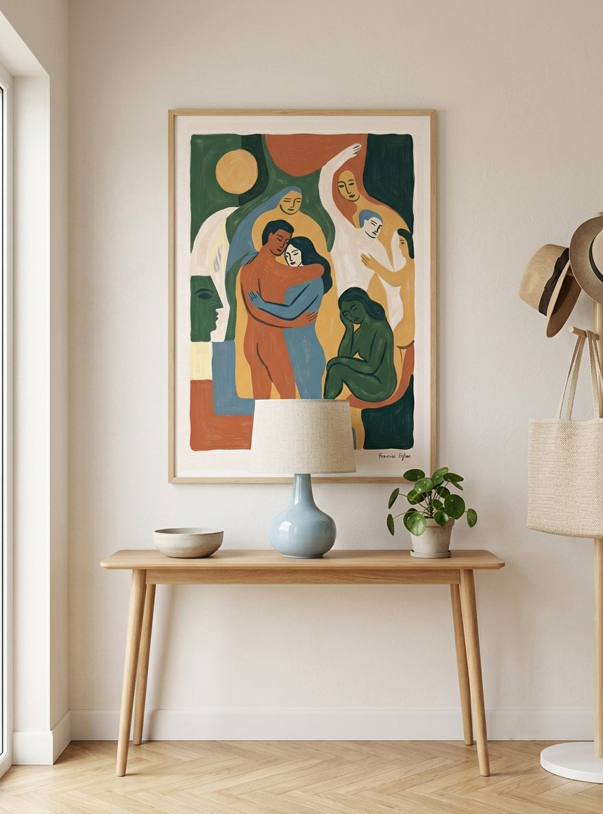 Earth Forms | Mid Century Modern Figurative Art Print