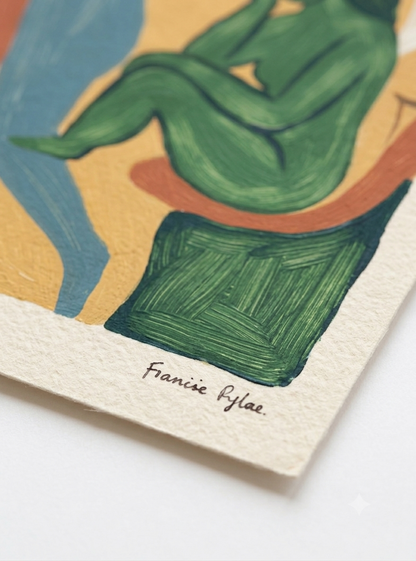 Earth Forms | Mid Century Modern Figurative Art Print