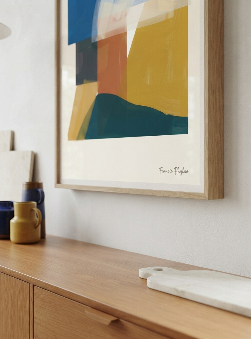 Balance Series | Minimalist Color Block Wall Art Poster
