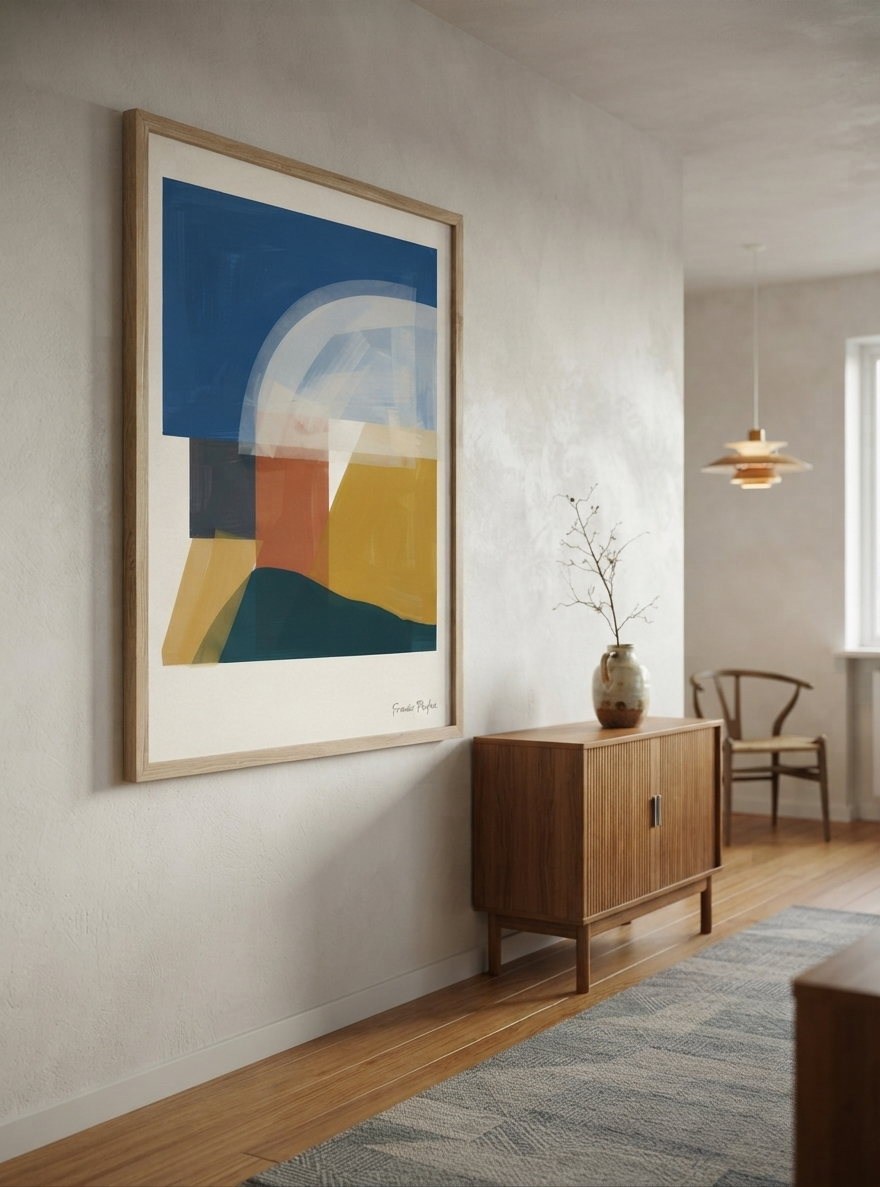 Balance Series | Minimalist Color Block Wall Art Poster