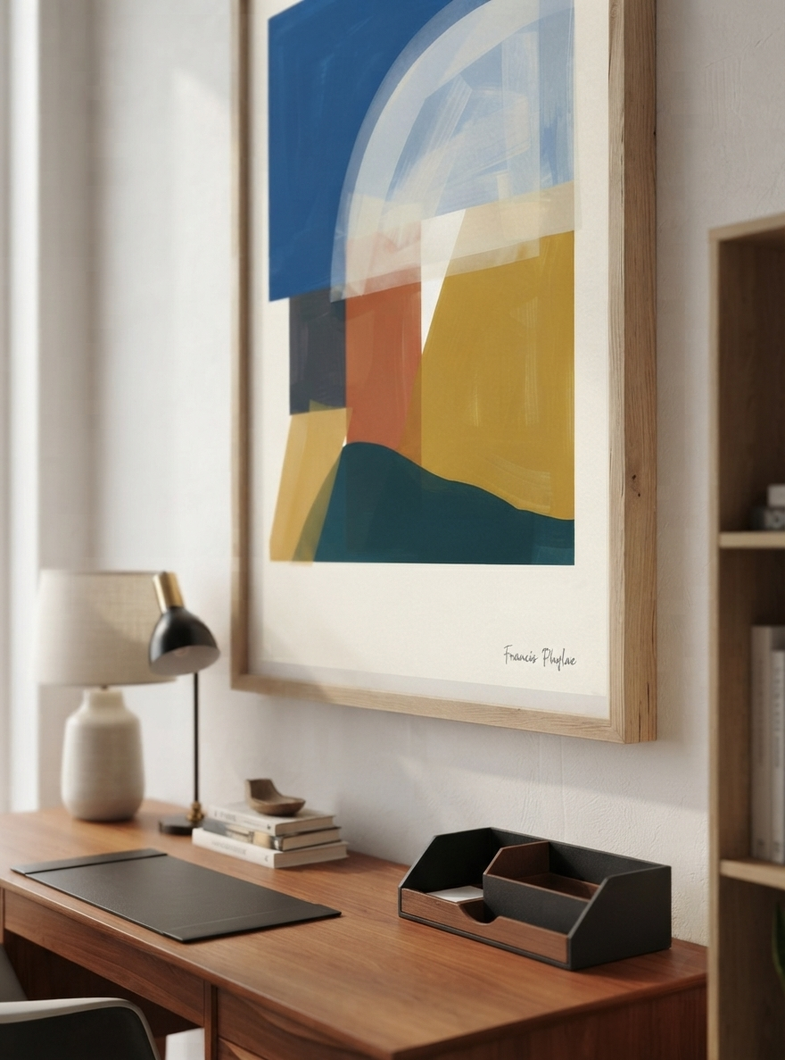 Balance Series | Minimalist Color Block Wall Art Poster