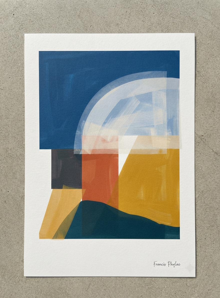 Balance Series | Minimalist Color Block Wall Art Poster