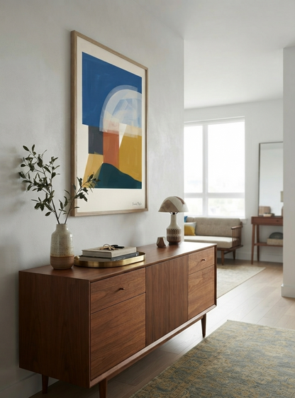 Balance Series | Minimalist Color Block Wall Art Poster