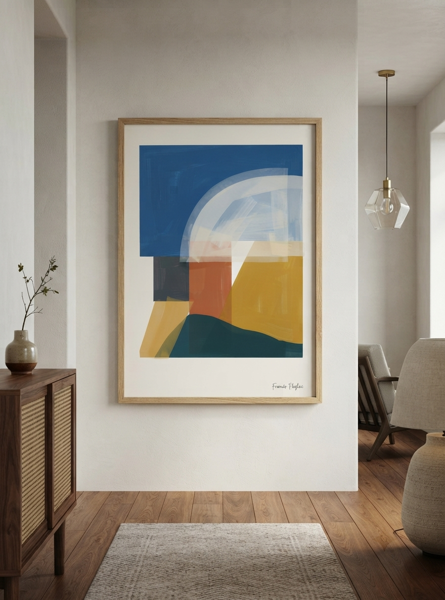 Balance Series | Minimalist Color Block Wall Art Poster