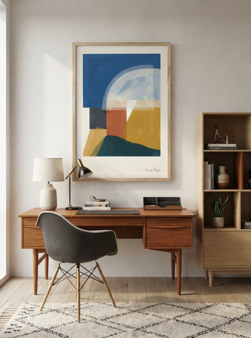 Balance Series | Minimalist Color Block Wall Art Poster