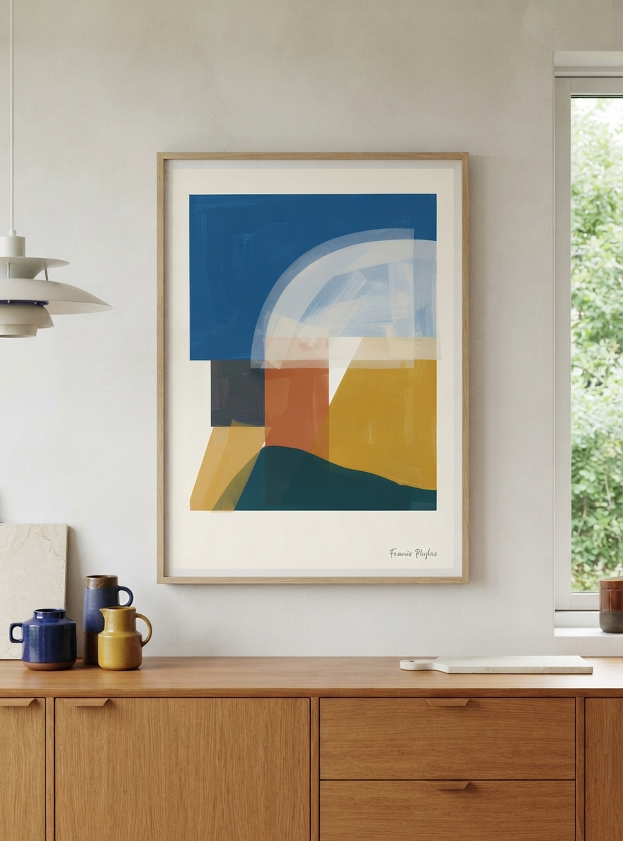 Balance Series | Minimalist Color Block Wall Art Poster