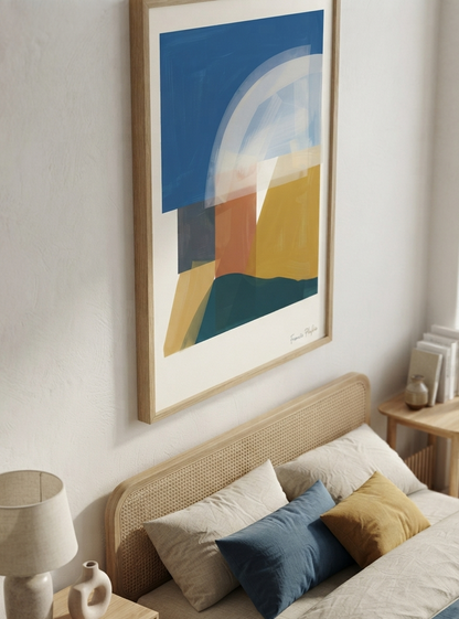 Balance Series | Minimalist Color Block Wall Art Poster