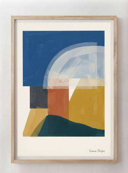 Balance Series | Minimalist Color Block Wall Art Poster