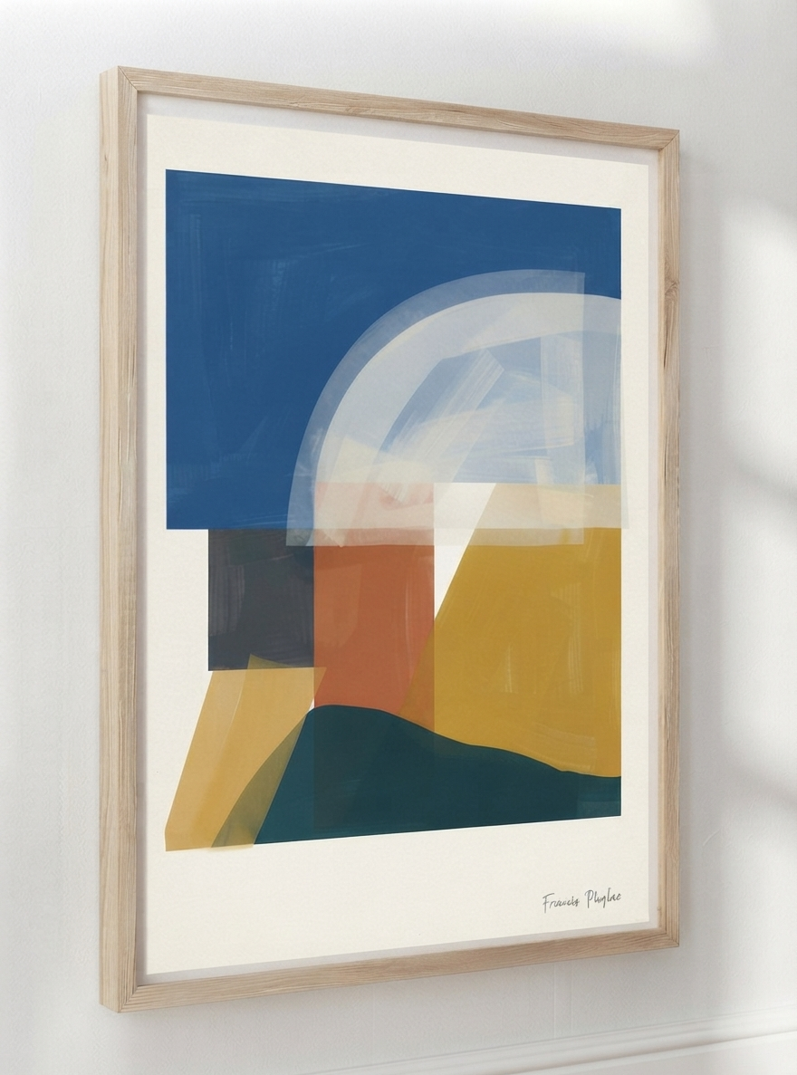 Balance Series | Minimalist Color Block Wall Art Poster