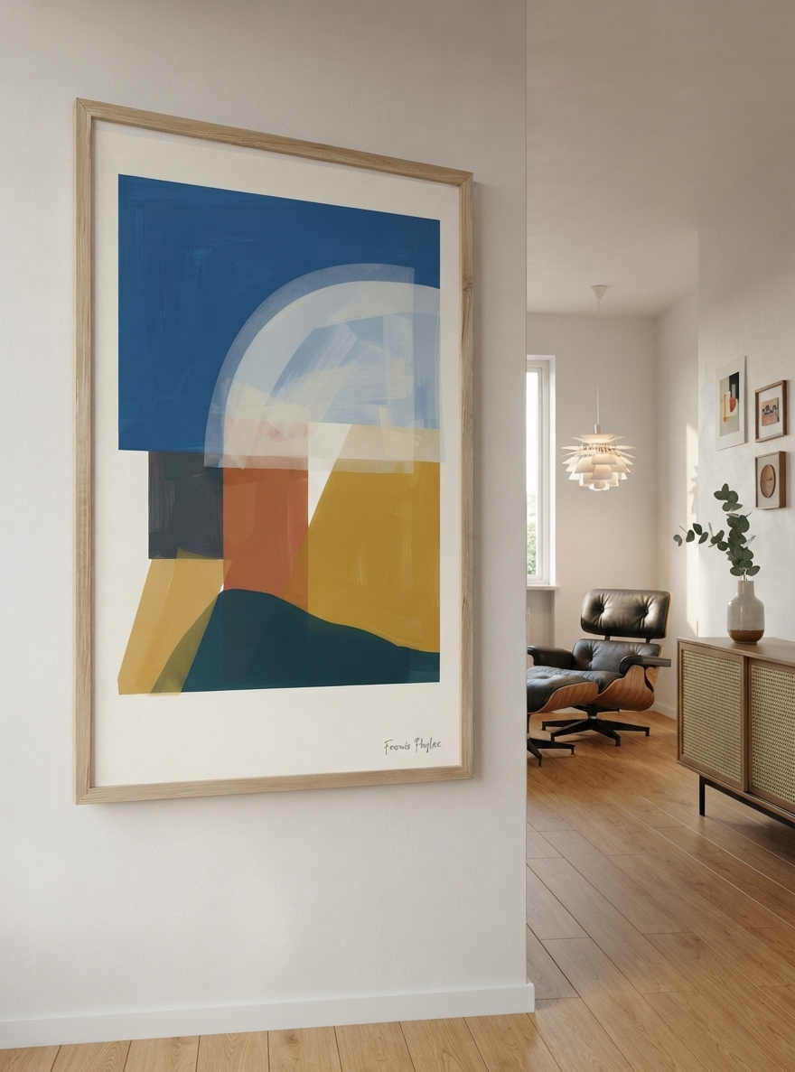 Balance Series | Minimalist Color Block Wall Art Poster