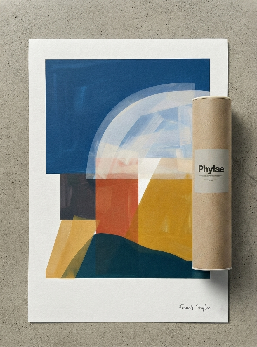 Balance Series | Minimalist Color Block Wall Art Poster