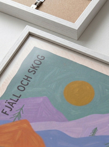 FJALL OCH SKOG | Nordic Minimalist Mountain Wall Art Print