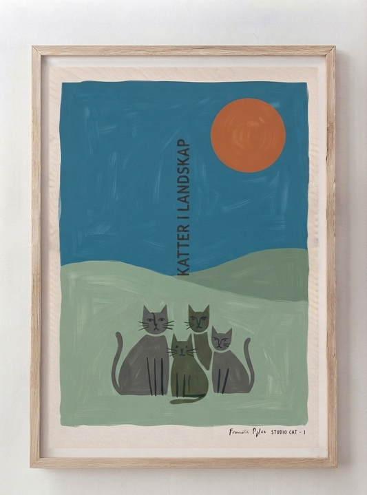 KATTER | Scandinavian Cat Art Print