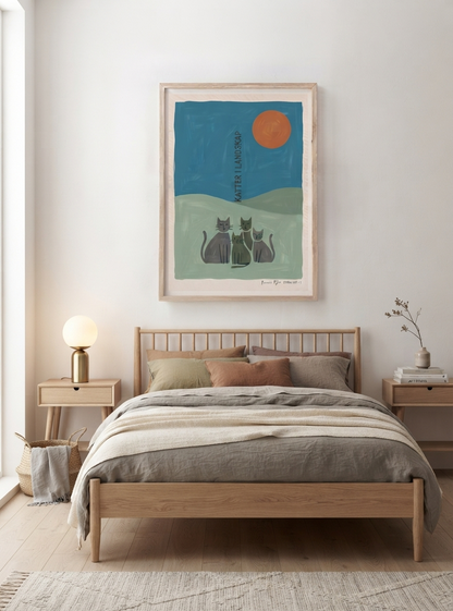 KATTER | Scandinavian Cat Art Print