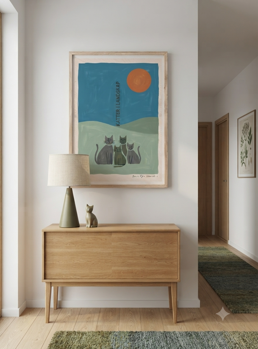 KATTER | Scandinavian Cat Art Print