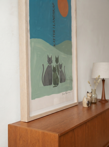 KATTER | Scandinavian Cat Art Print