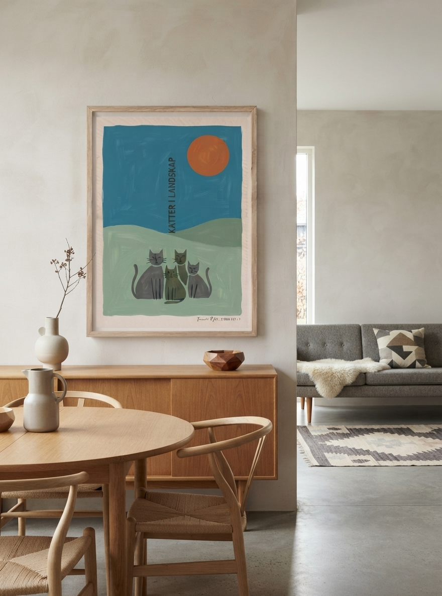 KATTER | Scandinavian Cat Art Print