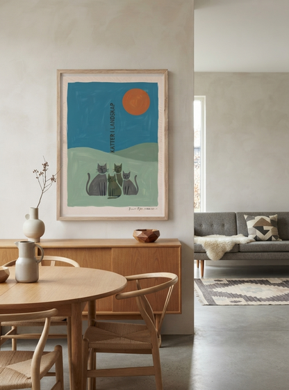 KATTER | Scandinavian Cat Art Print