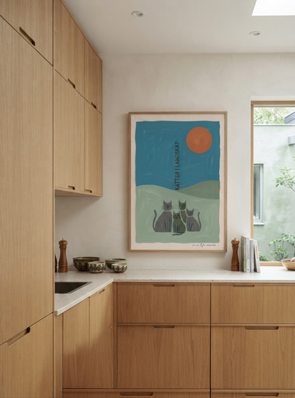 KATTER | Scandinavian Cat Art Print