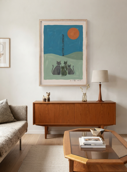 KATTER | Scandinavian Cat Art Print
