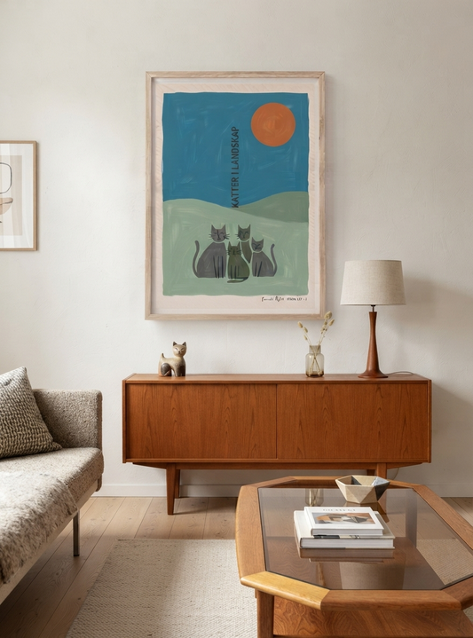 KATTER | Scandinavian Cat Art Print