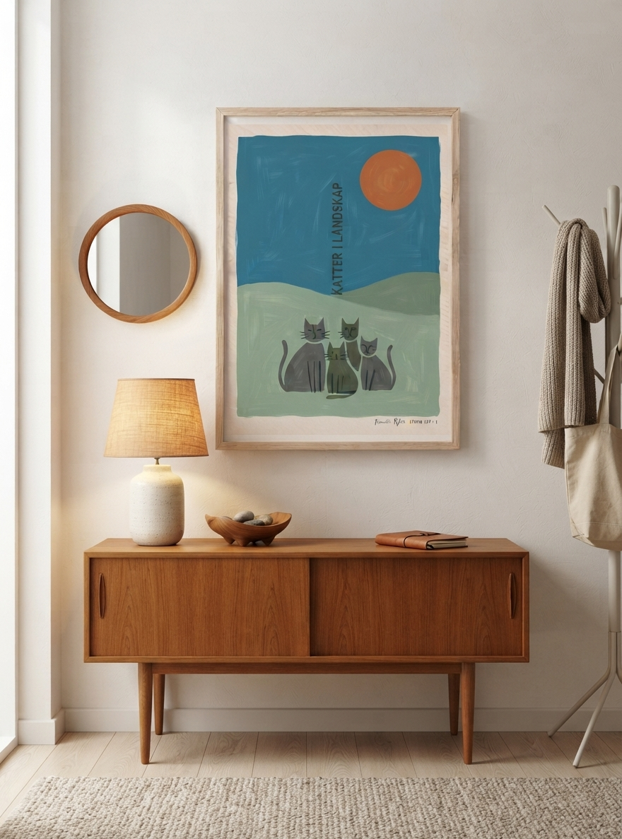 KATTER | Scandinavian Cat Art Print