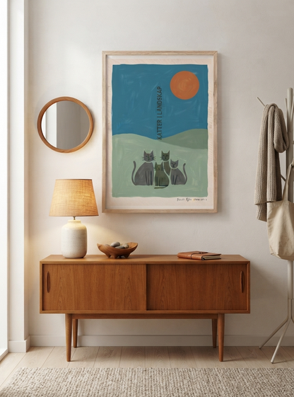 KATTER | Scandinavian Cat Art Print
