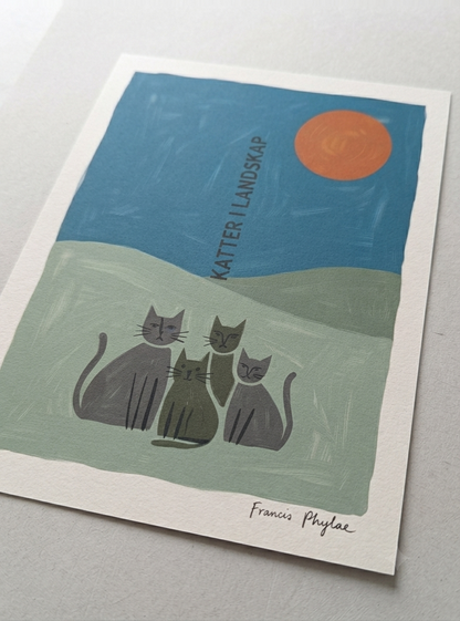 KATTER | Scandinavian Cat Art Print