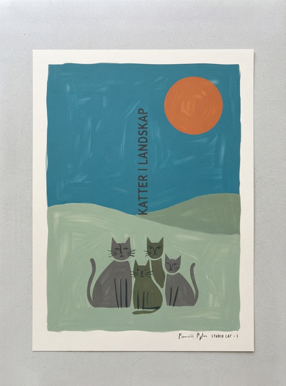 KATTER | Scandinavian Cat Art Print
