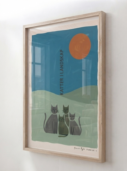 KATTER | Scandinavian Cat Art Print