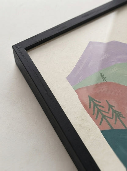 NORDLYS FJELL | Scandinavian Mountain Landscape Art Print