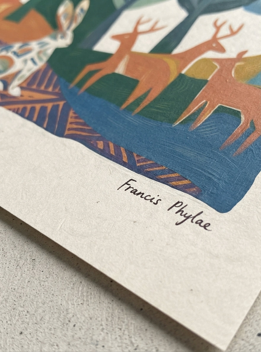 Nordic Forest Tales | Scandi Nordic Forest Wall Art Print
