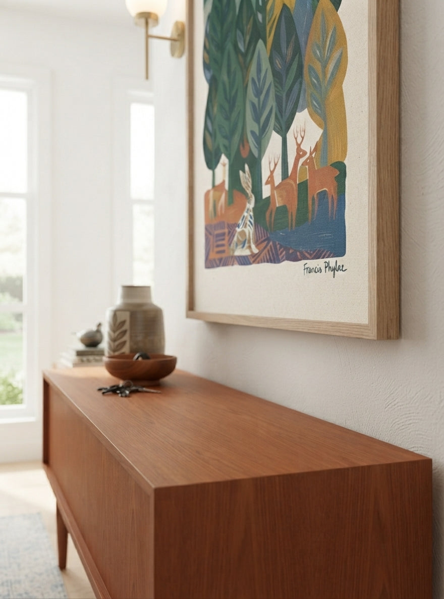 Nordic Forest Tales | Scandi Nordic Forest Wall Art Print