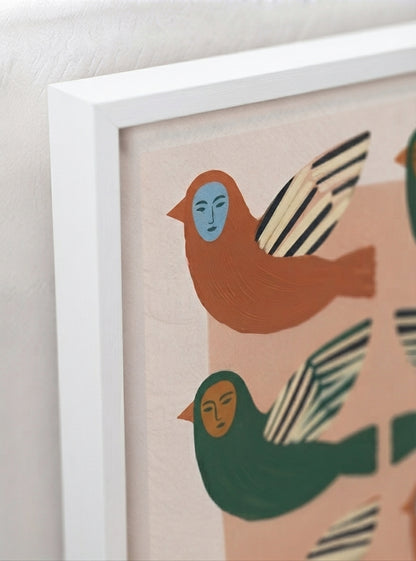 Birds Between Worlds | Surrealist Bird Fine Art Print